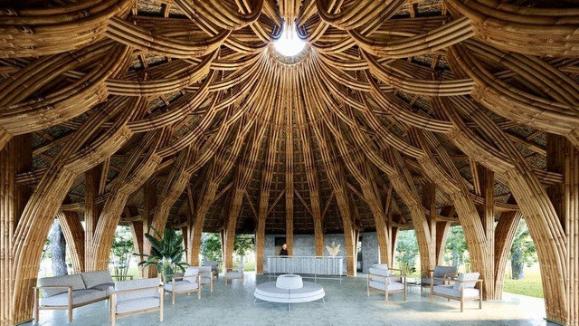 Ngôi nhà tre quy mô lớn nhất Đông Nam Á tại Việt Nam: Cao ngang ngửa ngôi nhà 5 tầng, không dùng bất kỳ vật liệu nào kết nối- Ảnh 4.