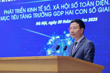 Bộ trưởng Nguyễn Mạnh Hùng: Nếu kinh tế số trả lời câu hỏi 'làm ra của cải thế nào' thì xã hội số trả lời câu hỏi 'phát triển vì ai'