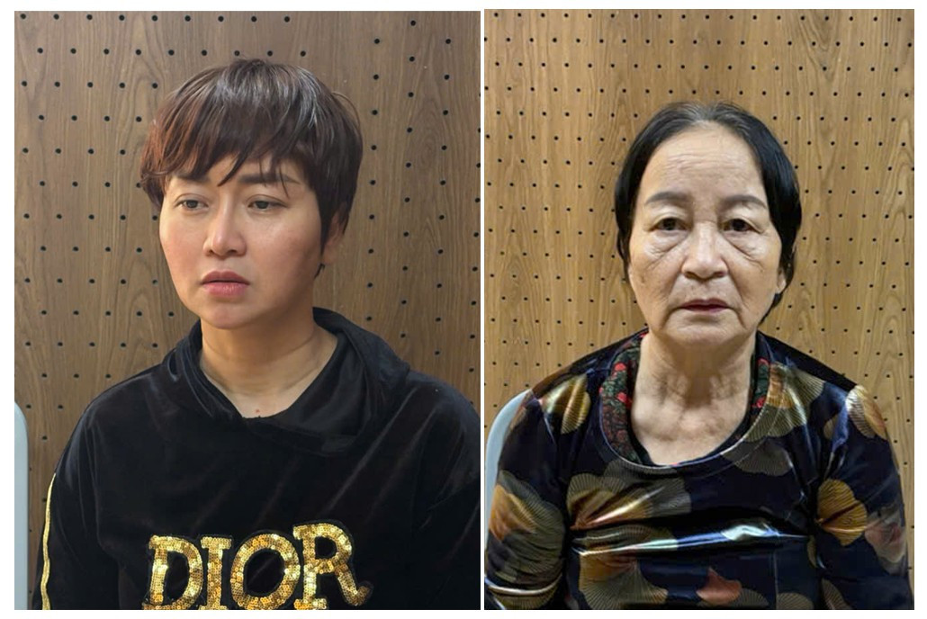 Nguyễn Thị Thu và mẹ đẻ bị công an tạm giữ. 3340.jpg