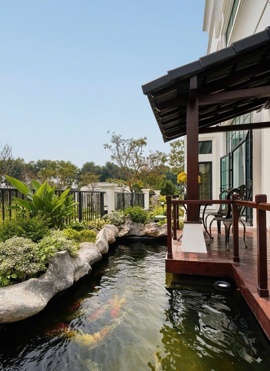 Bên trong căn biệt thự mang hồn Kinh Bắc với kiến trúc Đông Dương- Ảnh 2. Bên trong căn biệt thự mang hồn Kinh Bắc với kiến trúc Đông Dương- Ảnh 2.