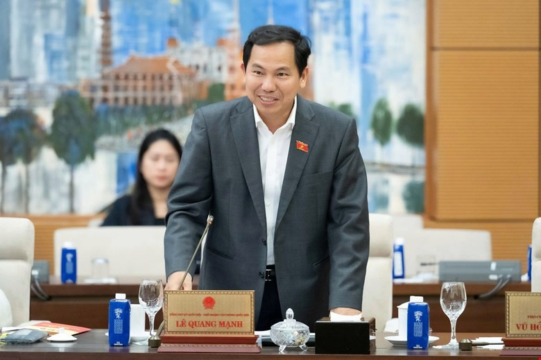 Tổng Thư ký - Chủ nhiệm Văn phòng Lê Quang Mạnh. Ảnh: QH 2412qh33.jpg