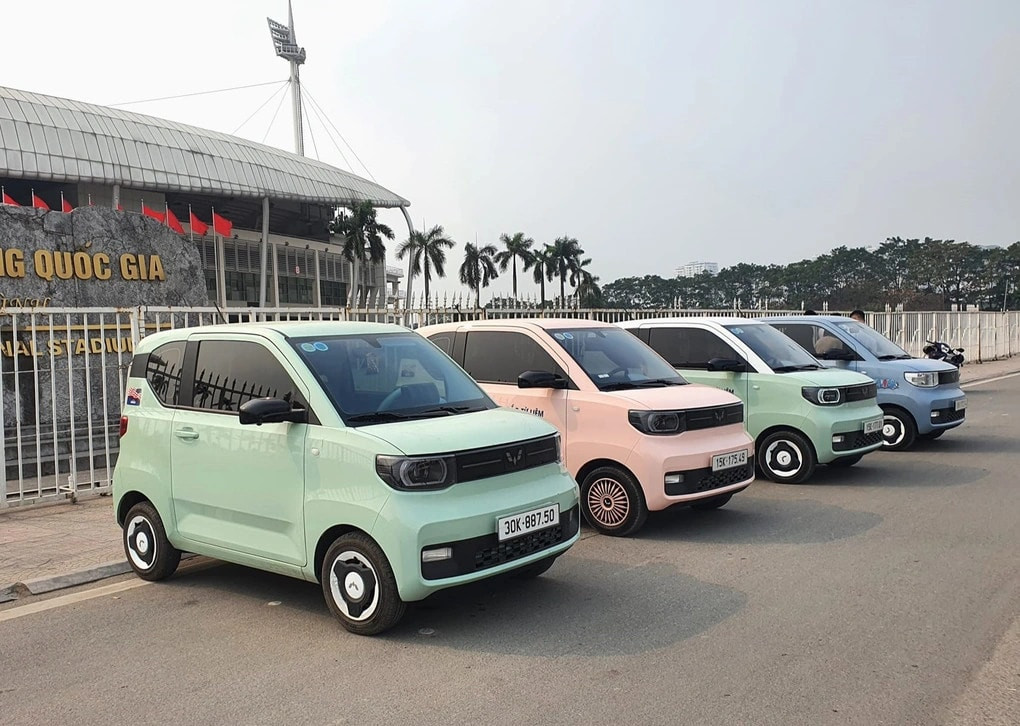 Wuling Mini EV có màu sắc trẻ trung, tươi sáng.