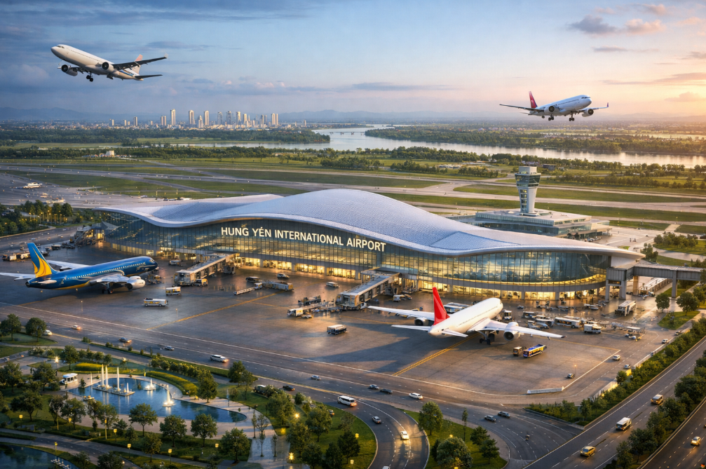 Tỉnh Hưng Yên đề xuất đầu tư sân bay quốc tế sau năm 2030. Ảnh minh họa Tỉnh Hưng Yên đề xuất đầu tư sân bay quốc tế sau năm 2030. Ảnh minh họa