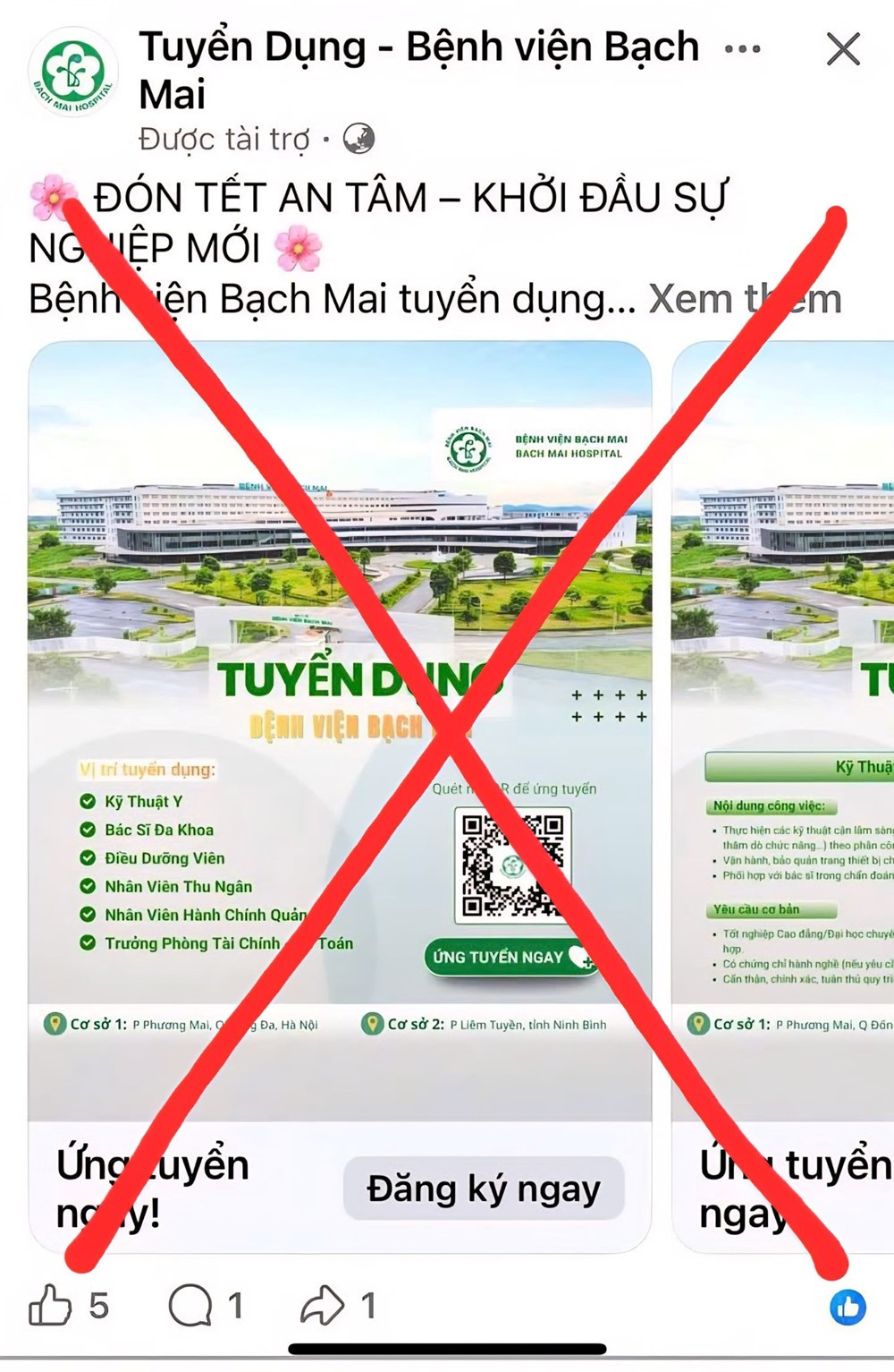 Bệnh viện Bạch Mai phát cảnh báo khẩn tới người dân - ảnh 1