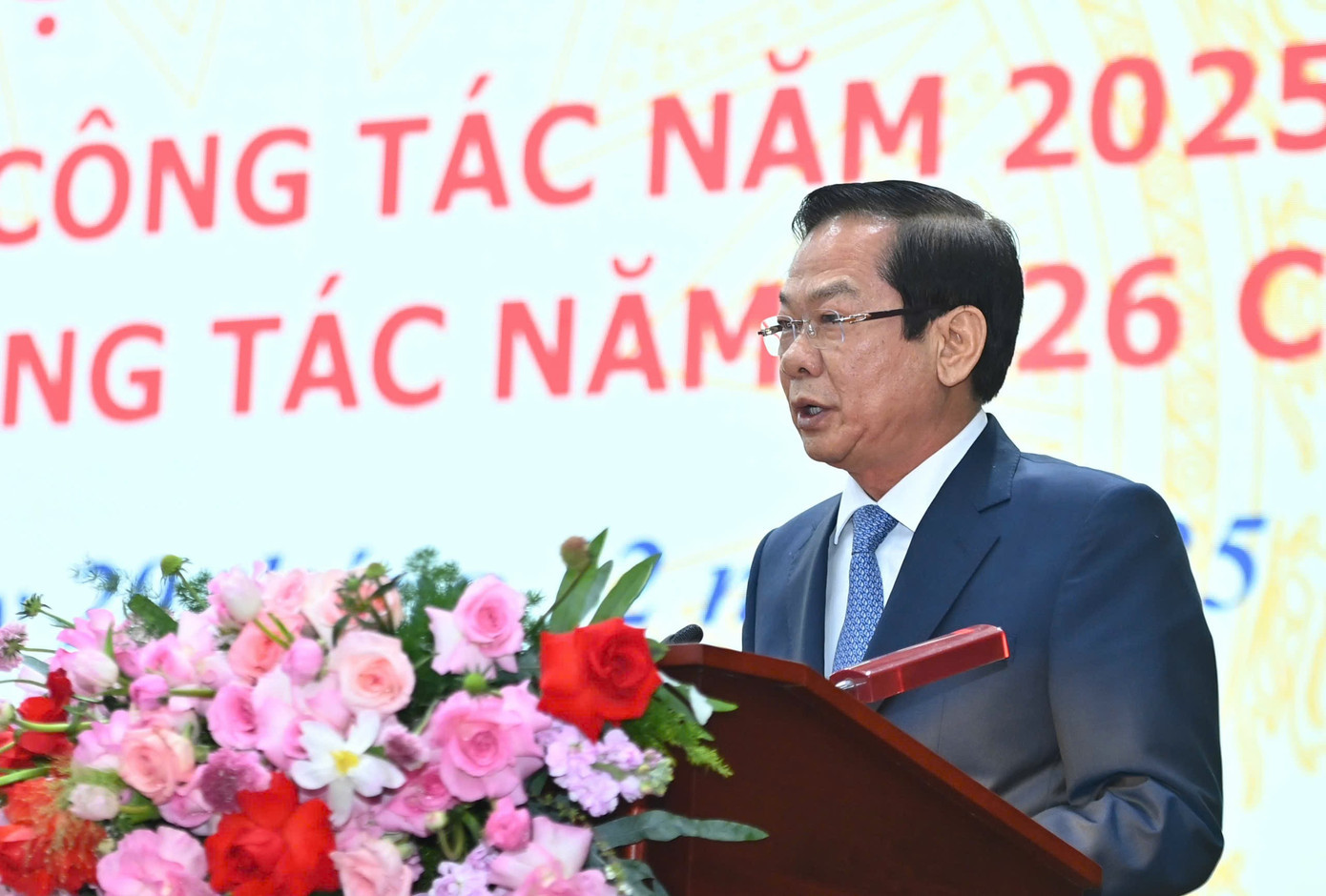 Bộ trưởng Bộ Nội vụ Đỗ Thanh Bình phát biểu. Ảnh: Mạnh Quân 2912bnv1.jpg