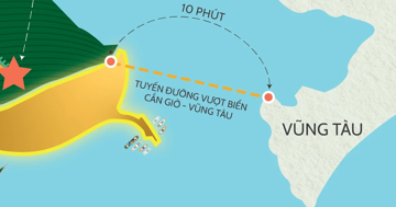 Khởi công đường vượt biển Cần Giờ - Vũng Tàu hơn 104.000 tỷ đồng vào năm 2006