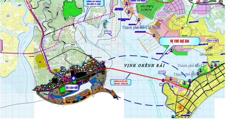 Dự án xây dựng tuyến đường và cầu kết nối Cần Giờ - Vũng Tàu (Ảnh Báo Đầu tư)