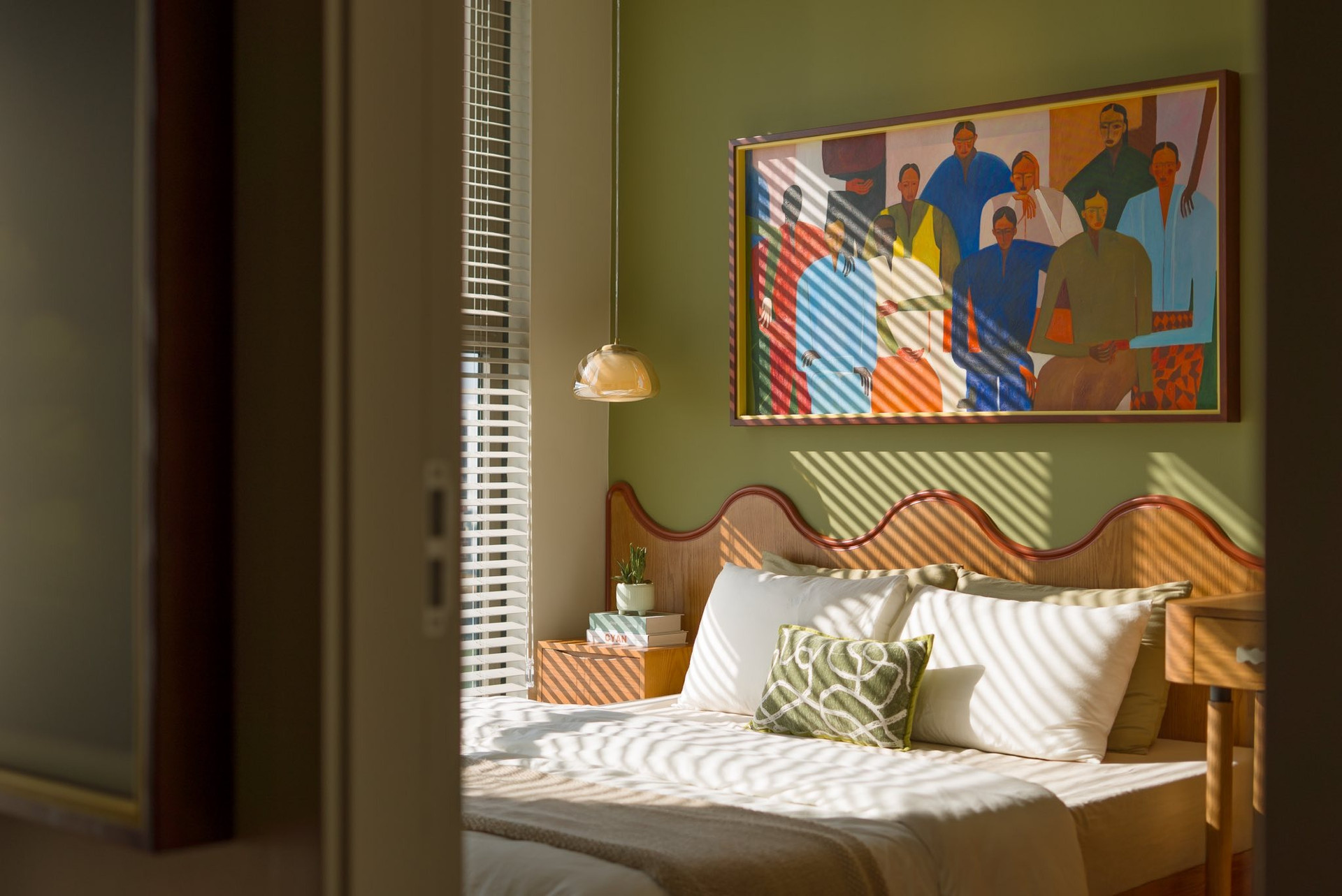 Tổ ấm 77m2 đậm tính nghệ sĩ: Căn hộ nhỏ mang hơi thở Địa Trung Hải và mid-century- Ảnh 9.