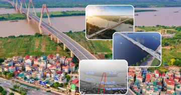 Ngay năm nay, đô thị đặc biệt của Việt Nam sẽ triển khai xây dựng thêm 3 'siêu cầu' bắc qua sông Hồng
