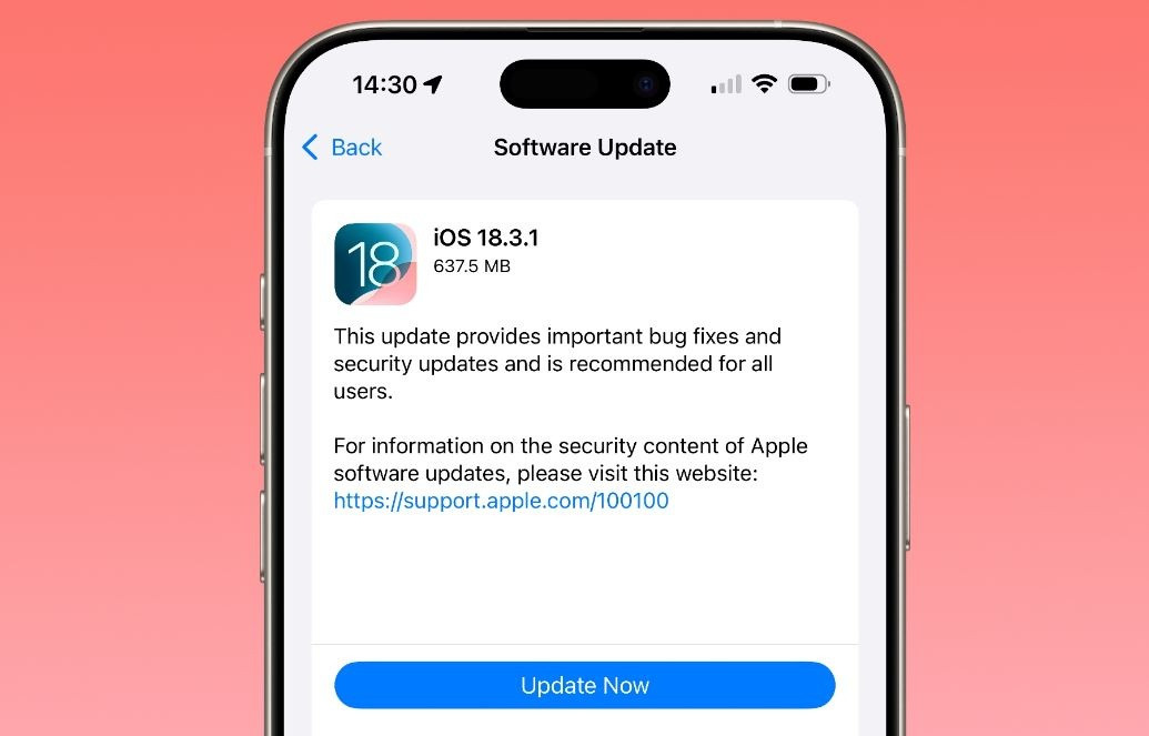 Apple tung bản v&aacute; quan trọng, người d&ugrave;ng iPhone cần cập nhật ngay iOS 18.3.1 để tr&aacute;nh rủi ro