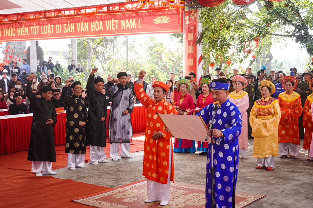 Lễ hội thề kh&ocirc;ng tham nhũng duy nhất Việt Nam, c&oacute; tuổi đời gần 500 năm ở th&agrave;nh phố gi&agrave;u c&oacute; của miền Bắc - ảnh 1