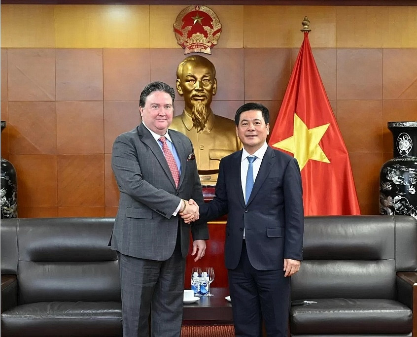Đ&agrave;m ph&aacute;n thuế quan bước v&agrave;o giai đoạn quyết định, Bộ trưởng C&ocirc;ng Thương l&agrave;m việc với Đại sứ Hoa Kỳ