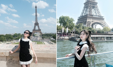 Con gái MC Quyền Linh diện đồ hàng trăm triệu ở Pháp