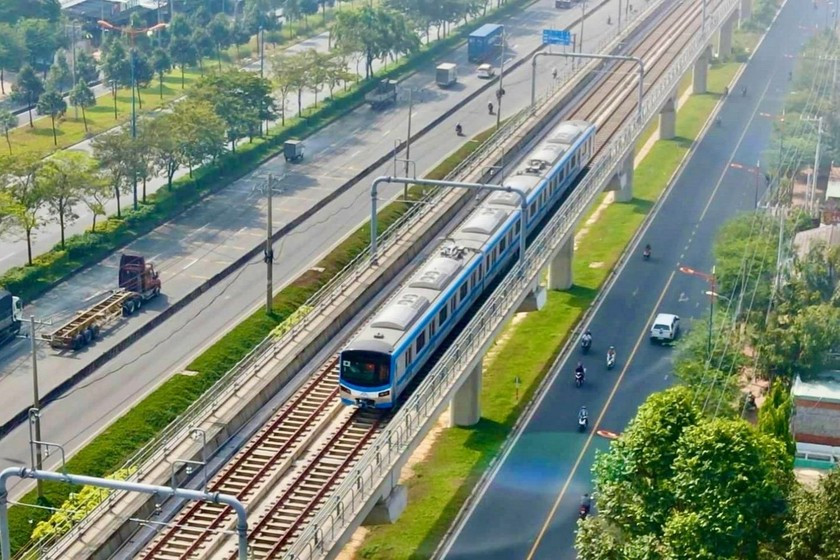 Tuyến Metro Bến Thành - Suối Tiên. Nguồn ảnh: Báo Pháp luật Việt Nam điện tử