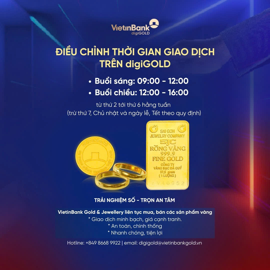 VietinBank (<a style='text-decoration: none;' href='/CTG'>CTG</a>) phát thông báo quan trọng đến người mua vàng