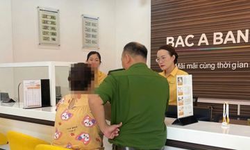 Chị Y. đến ngân hàng chuyển 100 triệu, nhân viên Bac A Bank không thực hiện giao dịch, lập tức báo công an