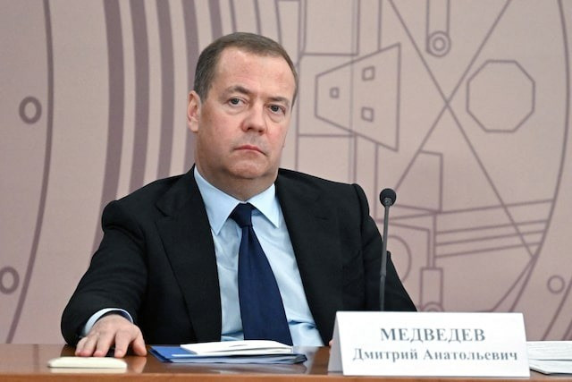Phó Chủ tịch Hội đồng An ninh Quốc gia Nga Dmitry Medvedev. (Ảnh: Reuters) w76jtzoyinmmvngnclqxmhrxdy.jpg