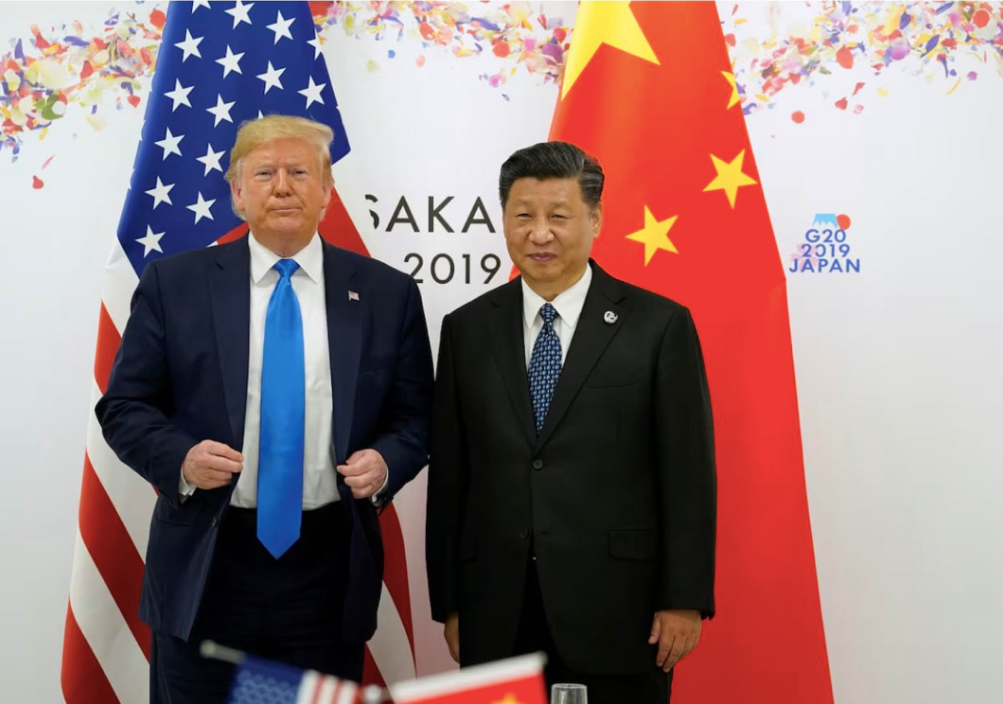 Ông Trump và ông Tập trong cuộc gặp tại Nhật Bản năm 2019. (Ảnh: Reuters) screen-shot-2025-07-21-at-73647-am.png