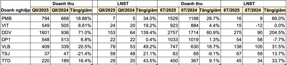 Cập nhật BCTC quý II/2025: Thêm doanh nghiệp phân bón báo lãi gấp 3 cùng kỳ