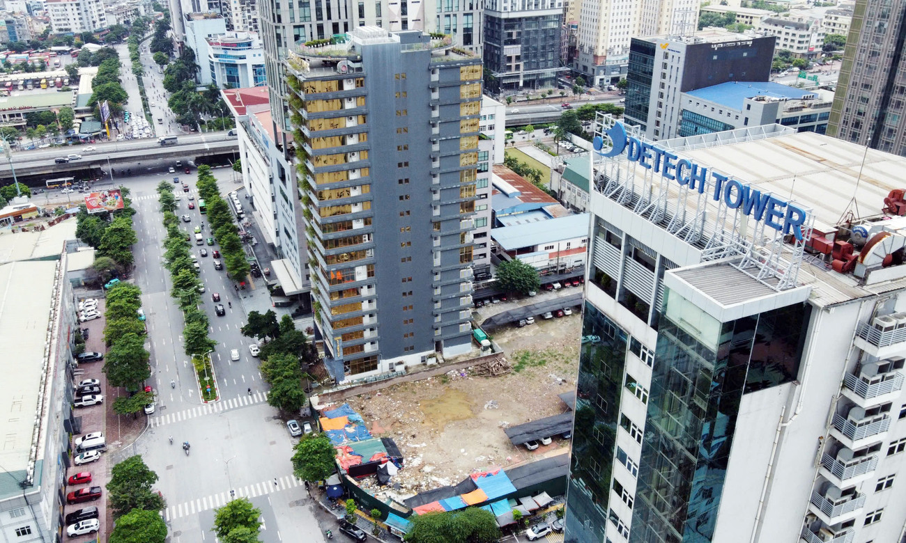 Dự án Tòa nhà hỗn hợp, trụ sở công ty tại ô đất ký hiệu D14 (Khu đô thị mới Cầu Giấy) đã được UBND TP Hà Nội chấp thuận chủ trương đầu tư hồi tháng 10/2023. du-an-cao-oc-detech.jpg