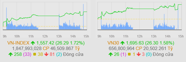 93% điểm số VN-Index đến từ VN30: Dòng tiền đang say - rủi ro kề cận