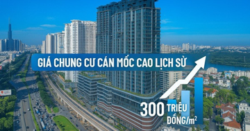 Giá chung cư tại TP. HCM lập đỉnh lịch sử, vượt ngưỡng 300 triệu/m2