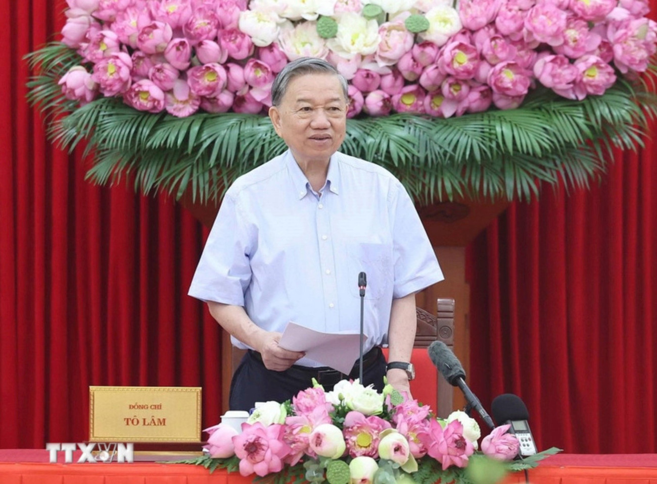 Tổng Bí thư Tô Lâm phát biểu. (Ảnh: Thống Nhất/TTXVN). cmhtbt.jpg