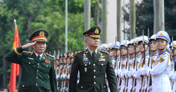 Đại tướng Nguyễn Tân Cương chủ trì đón Tư lệnh Lực lượng Quốc phòng Thái Lan