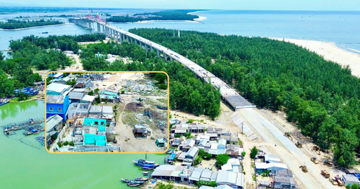 Cầu vượt cửa biển nghìn tỷ dài nhất miền Trung gặp khó giai đoạn nước rút