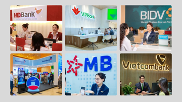 Điểm tên Top 10 ngân hàng dẫn đầu về quy mô cho vay quý II/2025