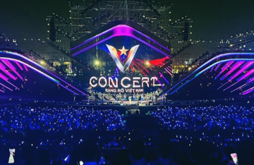 Chảo lửa” V-Concert: Biển người 2,5 vạn khán giả khuấy đảo Trung tâm triển lãm Top 10 thế giới