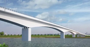 Cây cầu đầu tiên vượt sông Thái Bình, kết nối Bắc Ninh - Hải Phòng gặp khó