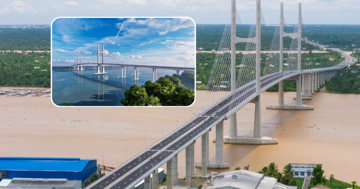 Chưa đầy 24 giờ nữa, sẽ khánh thành cây cầu gần 7.000 tỷ, nằm gần cầu dây văng đầu tiên do Việt Nam thiết kế