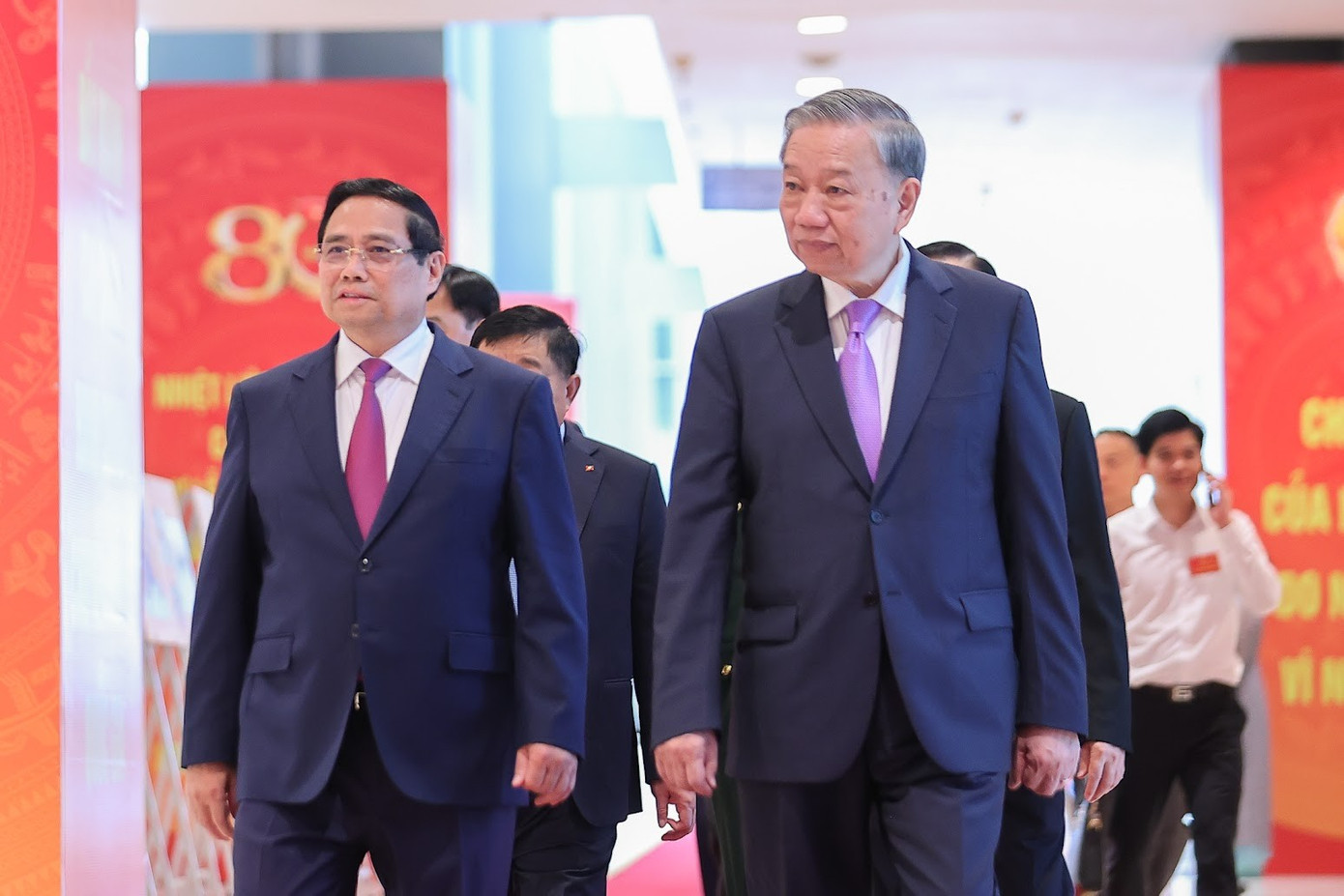 Tổng Bí thư Tô Lâm, Thủ tướng Phạm Minh Chính và các đại biểu dự Lễ kỷ niệm. Ảnh VGP 208ttg22.jpg