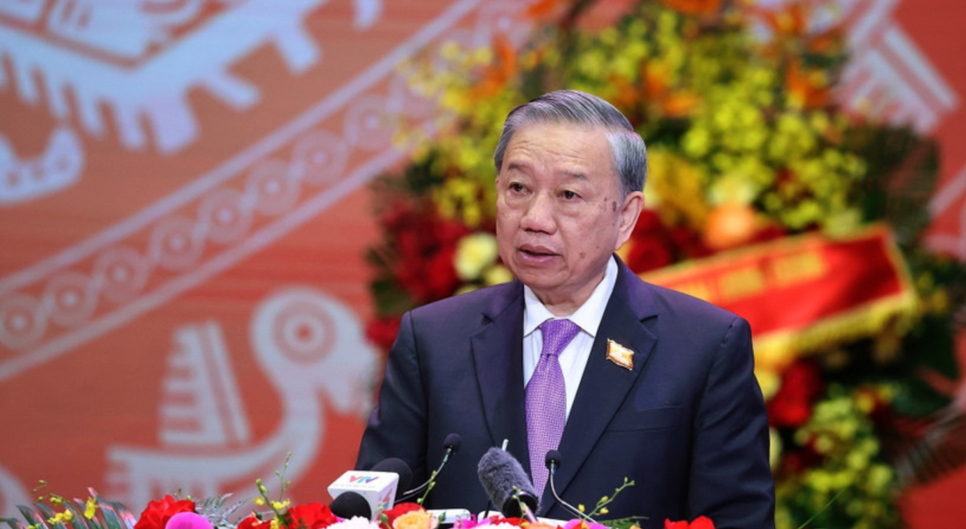 Tổng Bí thư Tô Lâm phát biểu tại Lễ kỷ niệm 80 năm thành lập Chính phủ. (Ảnh: TTXVN) anh-chup-man-hinh-2025-08-20-luc-121218.png