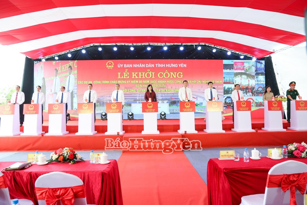 Bệnh viện gần 3.000 tỷ tại Hưng Yên chính thức khởi công: Quy mô 1.200 giường, tọa lạc trên khu đất có dấu vết của <a style='text-decoration: none;' href='/FLC'>FLC</a>- Ảnh 1.