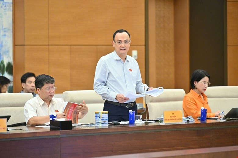Đại biểu Quốc hội nêu câu hỏi tại phiên giải trình. Ảnh: QH 218gtrinh.jpg