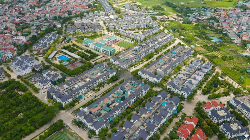 Khu đô thị hai bên đường Lê Trọng Tấn của Tập đoàn Geleximco. Nguồn ảnh: Geleximco Khu đô thị hai bên đường Lê Trọng Tấn của Tập đoàn Geleximco. Nguồn ảnh: Geleximco
