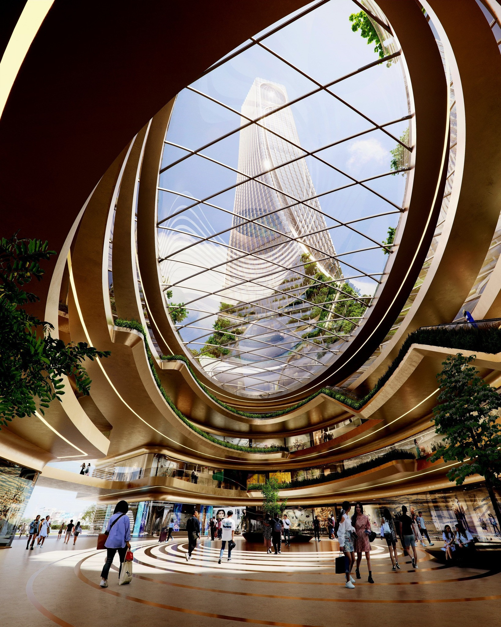 Tòa nhà chọc trời 69 tầng cao thứ 2 Việt Nam: Thiết kế đẹp mắt, đường cong uyển chuyển- Ảnh 4. Tòa nhà chọc trời 69 tầng cao thứ 2 Việt Nam: Thiết kế đẹp mắt, đường cong uyển chuyển- Ảnh 4.