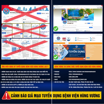Bệnh viện Hùng Vương phát cảnh báo khẩn