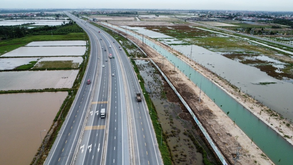 Tuyến đường kết nối cao tốc Hà Nội - Hải Phòng với cao tốc Cầu Giẽ - Ninh Bình. Nguồn ảnh: Đảng bộ tỉnh Hưng Yên