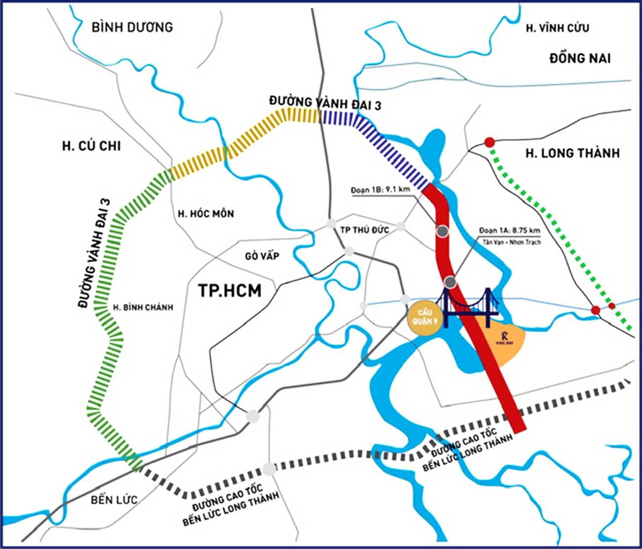 Chỉ 4 tháng nữa, vành đai chiến lược của Đông Nam Bộ sẽ thông xe 24km- Ảnh 2.
