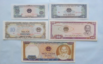 Giá trị 6 bộ tiền Việt Nam từ năm 1945 đến nay