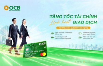Chủ thẻ ghi nợ quốc tế doanh nghiệp nhận lợi ích kép từ OCB