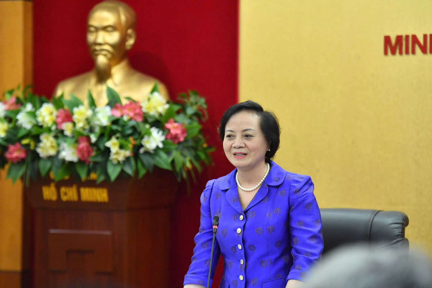 Bộ trưởng Nội vụ Phạm Thị Thanh Trà. Ảnh: TC 58bnv.jpg