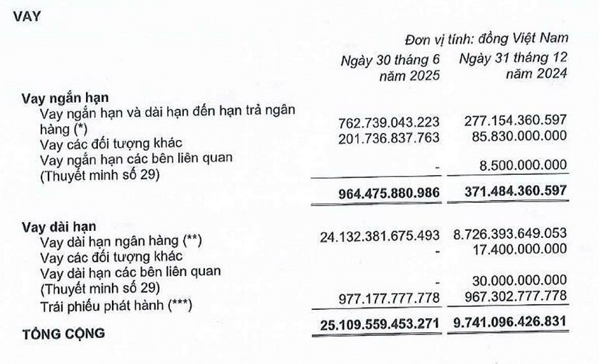 Dư nợ của Kinh Bắc tại một Big 4 tăng từ 7 tỷ lên hơn 6.000 tỷ: Doanh nghiệp này đang gom tiền làm gì?