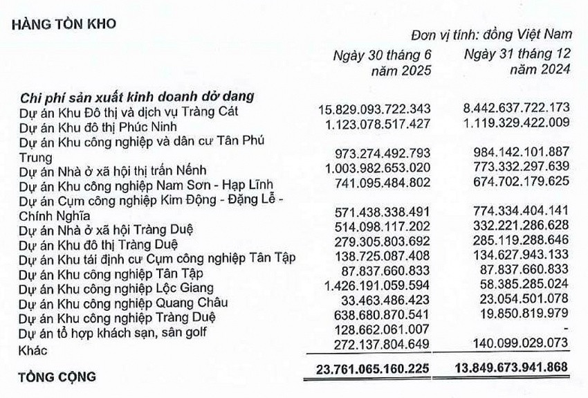 Dư nợ của Kinh Bắc tại một Big 4 tăng từ 7 tỷ lên hơn 6.000 tỷ: Doanh nghiệp này đang gom tiền làm gì?
