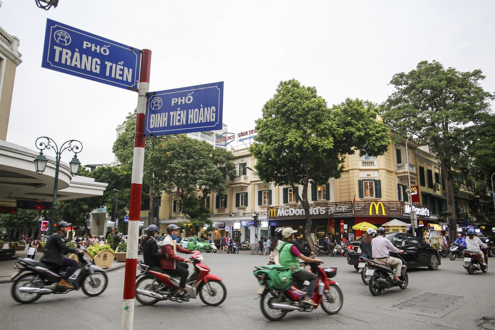 Đường Đinh Tiên Hoàng nằm trong danh sách các tuyến phố bị cấm phương tiện từ ngày 7 đến 10/8