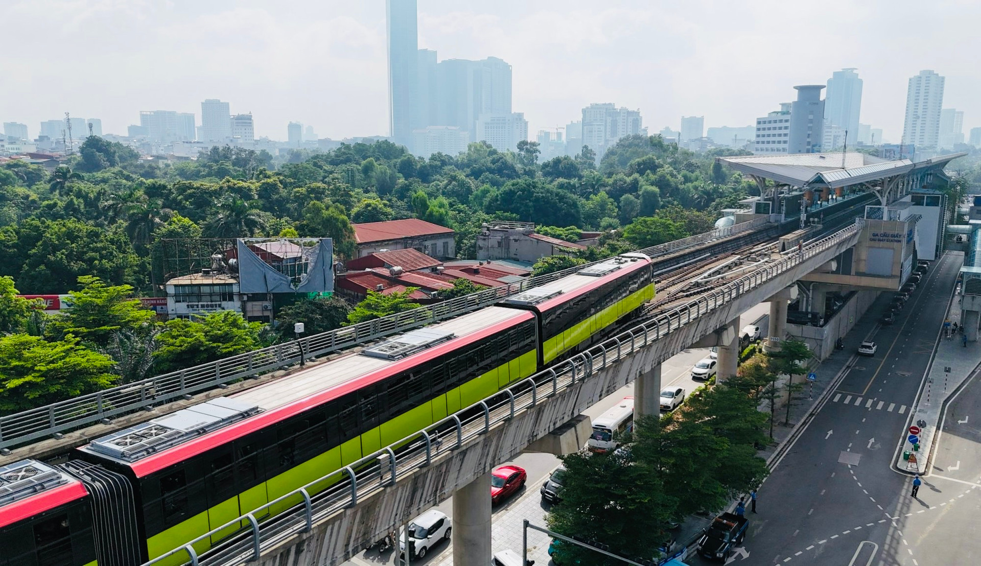 Tuyến Metro số 3.1, đoạn Nhổn - ga Hà Nội. Nguồn ảnh: Báo Chính phủ Tuyến Metro số 3.1, đoạn Nhổn - ga Hà Nội. Nguồn ảnh: Báo Chính phủ