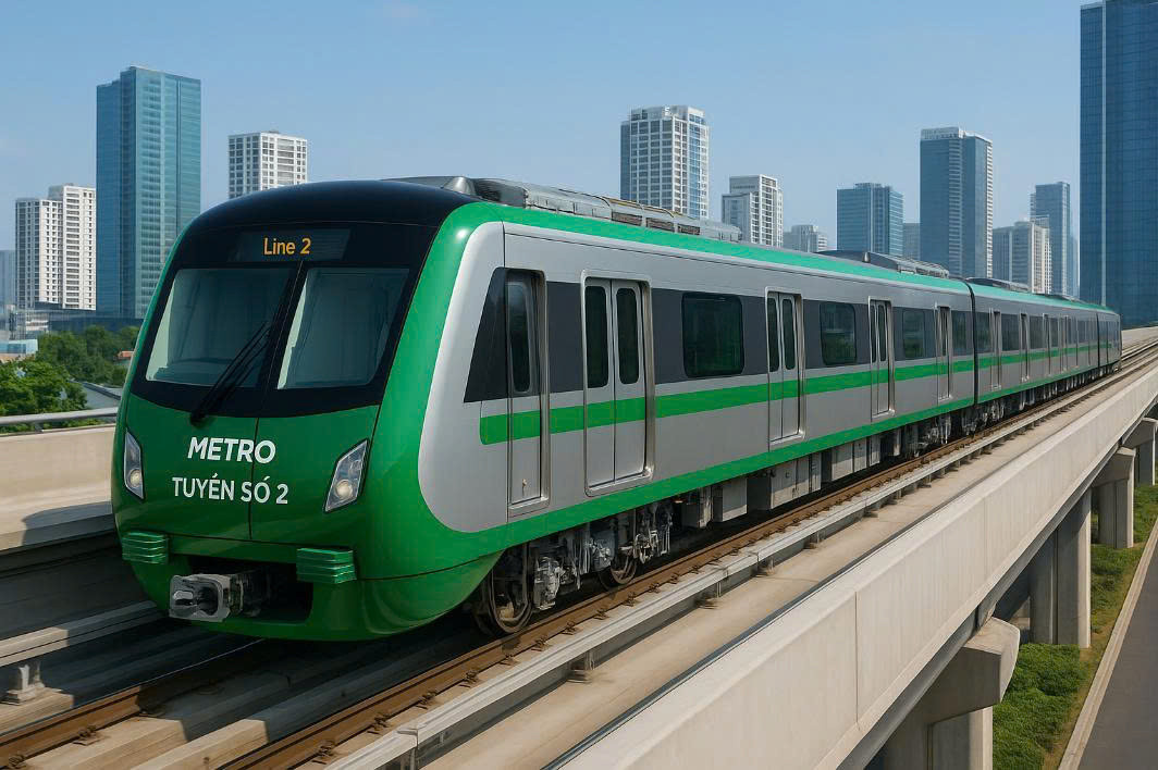 Tuyến đường sắt đô thị số 2, đoạn Nam Thăng Long - Trần Hưng Đạo sẽ khởi công vào tháng 10. Ảnh minh họa Tuyến đường sắt đô thị số 2, đoạn Nam Thăng Long - Trần Hưng Đạo sẽ khởi công vào tháng 10. Ảnh minh họa